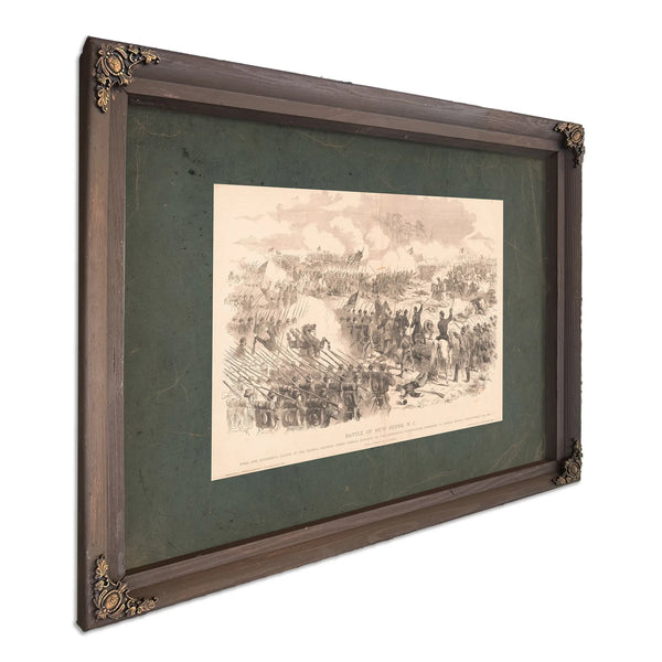 Battle of New Berne Nc 1885 — Bourbon Framed Canvas Print | Bella Frye