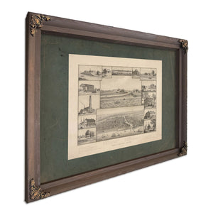 Chicago in Early Days 1779 1857 1893 — Bourbon Framed Canvas Print | Bella Frye