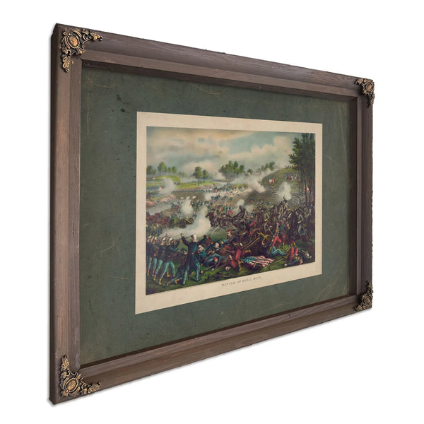 Battle of Bull Runjuly 21st 1861federal Gen Mcdowell Confederate Gen Beaureg — Bourbon Framed Canvas Print | Bella Frye