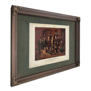 Dl Moody and Jv Farwells First Sunday School Class North Market Hall Chicago — Bourbon Framed Canvas Print | Bella Frye