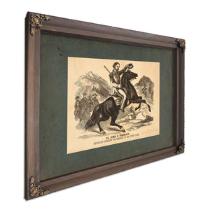 Col John C Fremont Republican Candidate for the President of the United Stat — Bourbon Framed Canvas Print | Bella Frye