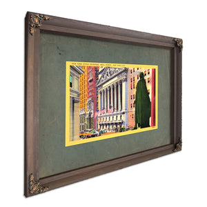 The Temple of Fortune Wall Streets Gilded Altar — Bourbon Framed Canvas Print | Bella Frye