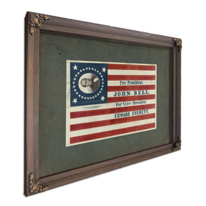 for President John Bell for Vice President Edward Everett 186 — Bourbon Framed Canvas Print | Bella Frye