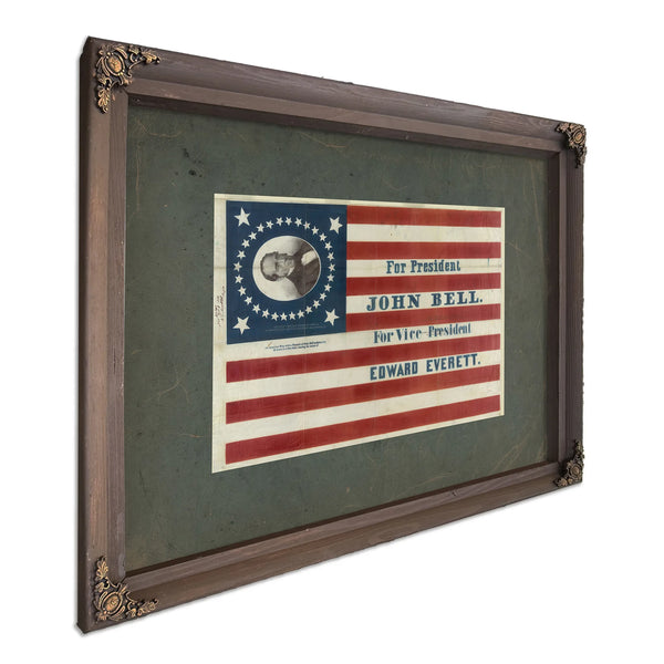 for President John Bell for Vice President Edward Everett 186 — Bourbon Framed Canvas Print | Bella Frye