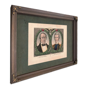 Lewis Cass Democratic Candidate for President 1848 — Bourbon Framed Canvas Print | Bella Frye