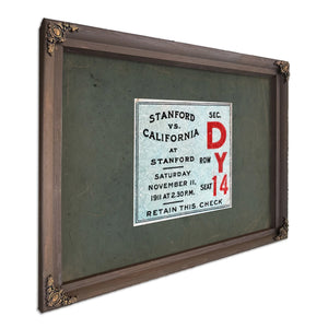 Ticket 1911 Big Game — Bourbon Framed Canvas Print | Bella Frye