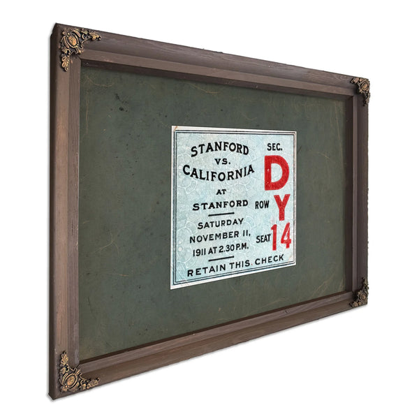 Ticket 1911 Big Game — Bourbon Framed Canvas Print | Bella Frye