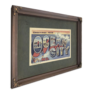 Maryland Ocean City — Bourbon Framed Canvas Print | Bella Frye