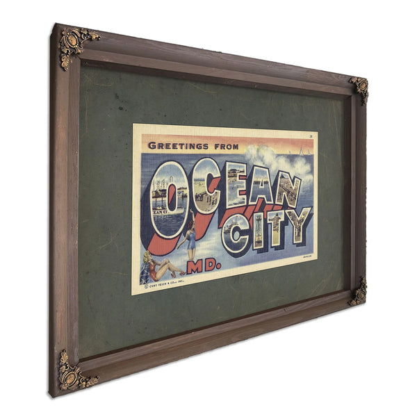 Maryland Ocean City — Bourbon Framed Canvas Print | Bella Frye