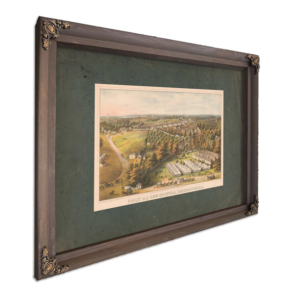 Finley Us General Hospital Washington Dc 1864 — Bourbon Framed Canvas Print | Bella Frye