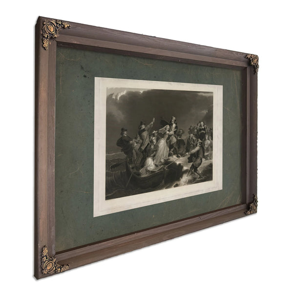 Landing of the Pilgrims on Plymouth Rock 162 1869 — Bourbon Framed Canvas Print | Bella Frye