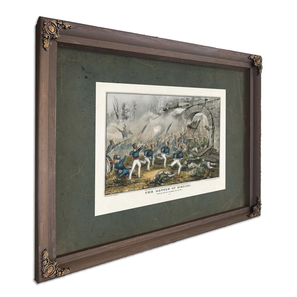 Battle of Mexico 1847 — Bourbon Framed Canvas Print | Bella Frye