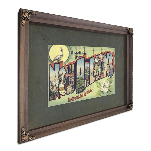 Louisiana New Orleans — Bourbon Framed Canvas Print | Bella Frye