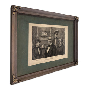 Jefferson Davis and Family 189 — Bourbon Framed Canvas Print | Bella Frye