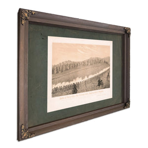 Battle of Perryvillethe Extreme Left Starkweathers Brigade 19th Century — Bourbon Framed Canvas Print | Bella Frye