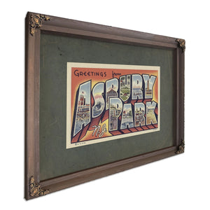 New Jersey Asbury Park — Bourbon Framed Canvas Print | Bella Frye