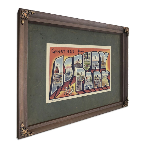 New Jersey Asbury Park — Bourbon Framed Canvas Print | Bella Frye