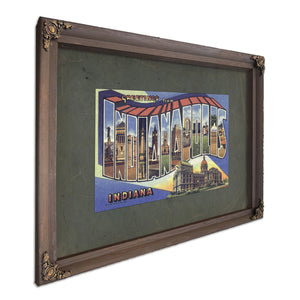 Indiana Indianapolis — Bourbon Framed Canvas Print | Bella Frye