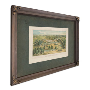 Camp Carroll Baltimore Md 1862 — Bourbon Framed Canvas Print | Bella Frye