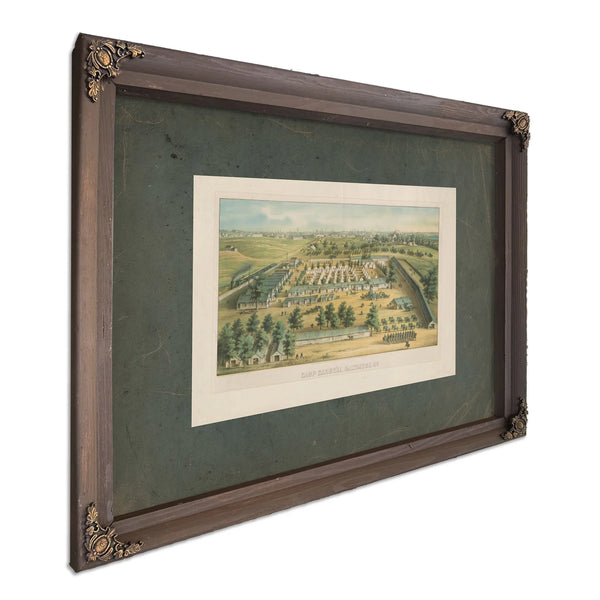 Camp Carroll Baltimore Md 1862 — Bourbon Framed Canvas Print | Bella Frye