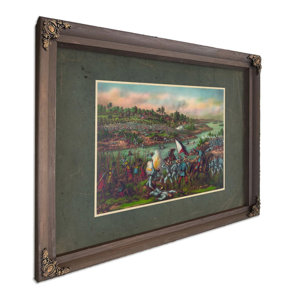 Battle of Paceo Manila Feb 4th 5th 1899 1899 — Bourbon Framed Canvas Print | Bella Frye