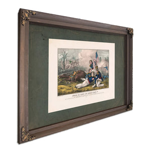 Death of Lieut Col Henry Clay Jr of the Second Regiment Kewntucky Volunteers — Bourbon Framed Canvas Print | Bella Frye