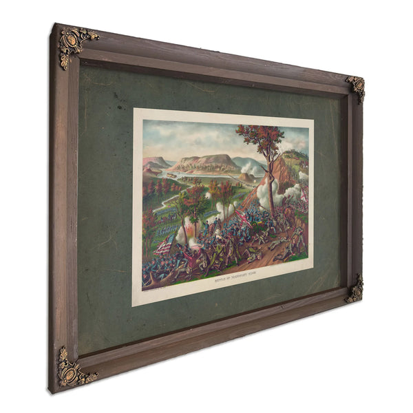 Battle of Missionary Ridge Fought November 23 25 1863 1886 — Bourbon Framed Canvas Print | Bella Frye