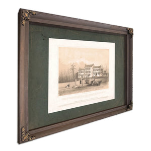 Female Seminary Nashville Tenn Barracks of the 51st Regt Ov March 1862 1862 — Bourbon Framed Canvas Print | Bella Frye