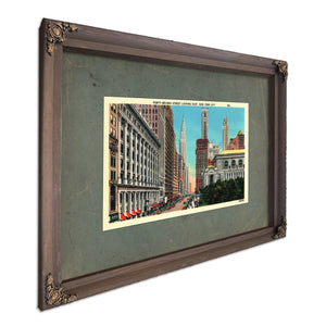 42nd Street — Bourbon Framed Canvas Print | Bella Frye