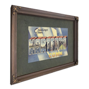 Connecticut Hartford — Bourbon Framed Canvas Print | Bella Frye