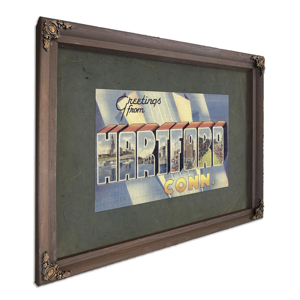 Connecticut Hartford — Bourbon Framed Canvas Print | Bella Frye