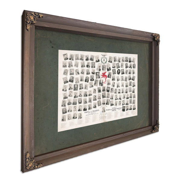 a Gallery of Welsh and Welsh American Poets 1893 — Bourbon Framed Canvas Print | Bella Frye