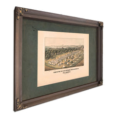 Camp of the 7 Me V Rgt Patterson Park Baltimore Md Col Marshall Looking Ssw — Bourbon Framed Canvas Print | Bella Frye