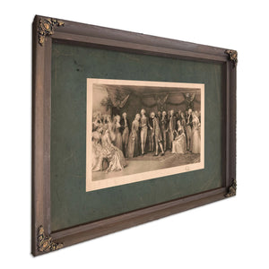 the Peace Ball at Fredericksburg Virginia 1896 — Bourbon Framed Canvas Print | Bella Frye