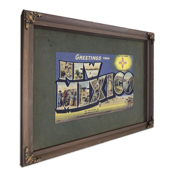 New Mexico — Bourbon Framed Canvas Print | Bella Frye