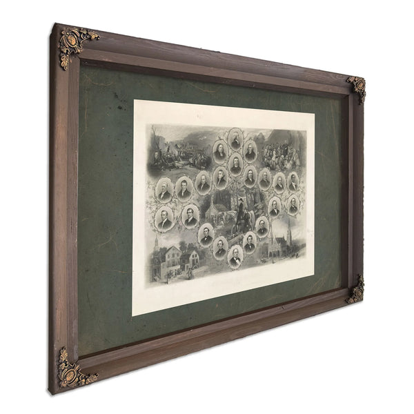 American Methodism 19th Century — Bourbon Framed Canvas Print | Bella Frye