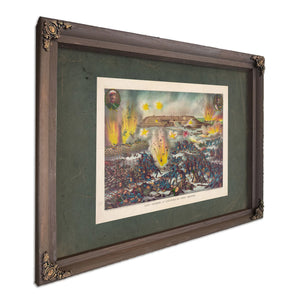Last Charge and Capture of Port Arthur 19th Century — Bourbon Framed Canvas Print | Bella Frye