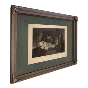 Last Moments of Washington 1864 — Bourbon Framed Canvas Print | Bella Frye