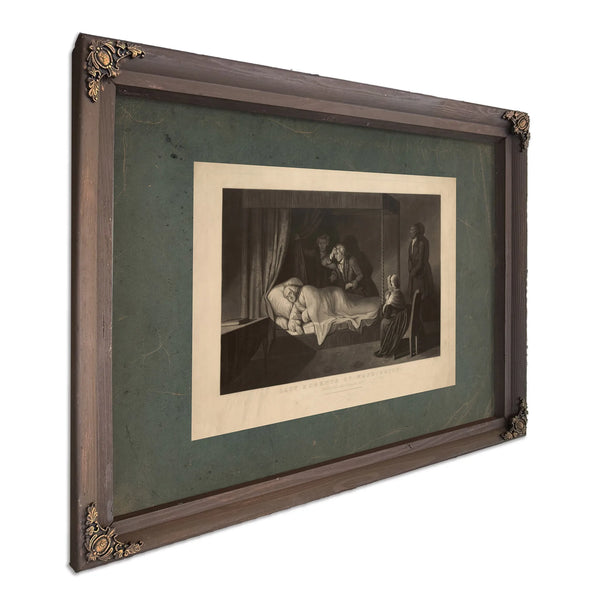 Last Moments of Washington 1864 — Bourbon Framed Canvas Print | Bella Frye