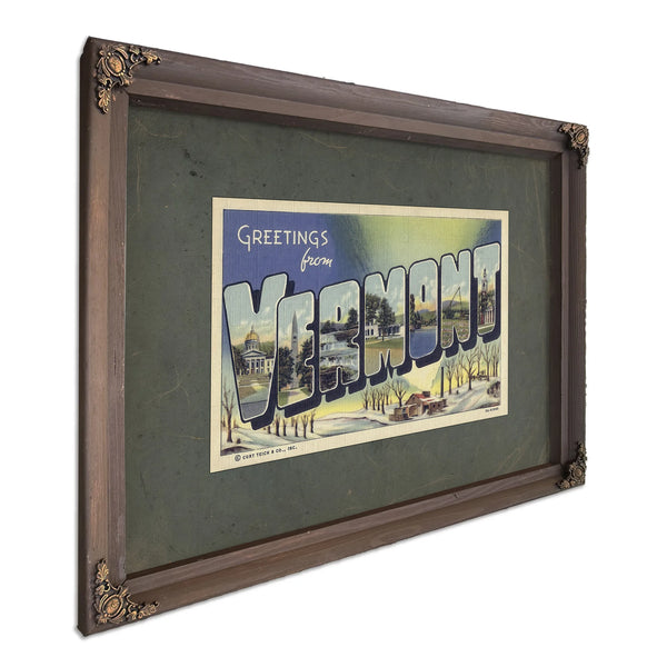 Vermont — Bourbon Framed Canvas Print | Bella Frye