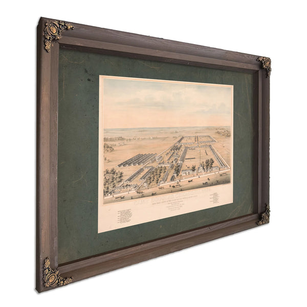 Camp Douglas Chicago Ill 1864 1864 — Bourbon Framed Canvas Print | Bella Frye