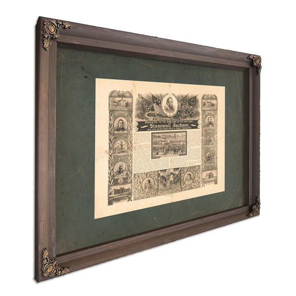 Dedicated to the Survivors of the Lost Cause Stonewall Jackson His Life in P — Bourbon Framed Canvas Print | Bella Frye
