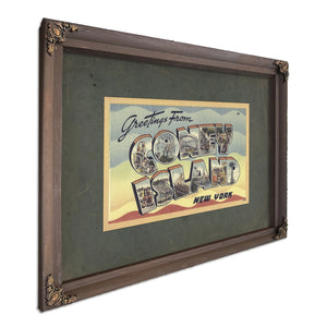 New York Coney Island — Bourbon Framed Canvas Print | Bella Frye