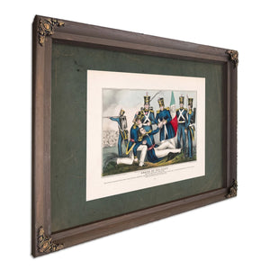 Death of Colonel Clay Battle of Buena Vista Febuary 23rd 1847 1847 — Bourbon Framed Canvas Print | Bella Frye