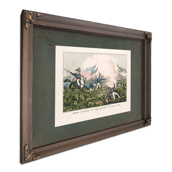 General Taylor at the Battle of Palo Alto May 8th 1846 1846 — Bourbon Framed Canvas Print | Bella Frye