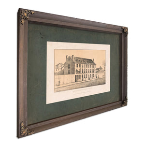 Castle Thunder Richmond Va 19th Century — Bourbon Framed Canvas Print | Bella Frye