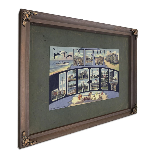 New Jersey — Bourbon Framed Canvas Print | Bella Frye