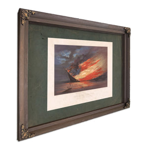 Fate of the Rebel Flag 1861 — Bourbon Framed Canvas Print | Bella Frye