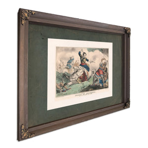 Death of Tecumseh Battle of the Thames Oct 18 1813 1846 — Bourbon Framed Canvas Print | Bella Frye