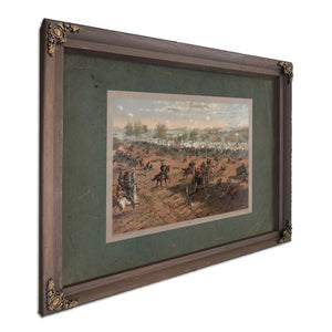 Battle of Gettysburg 1887 — Bourbon Framed Canvas Print | Bella Frye